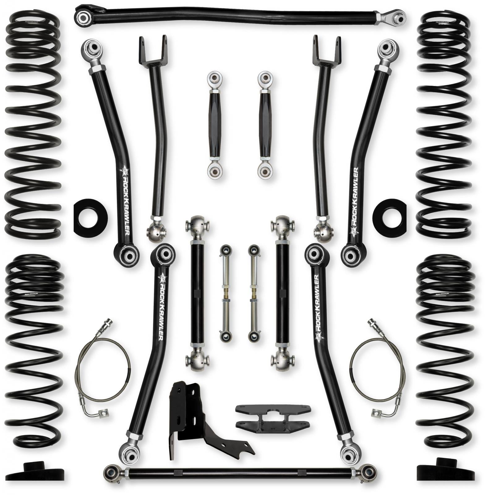 4.5 Inch X-Factor No Limits Mid-Arm Suspension System for Jeep Gladiator JT Gas Models Rock Krawler-2