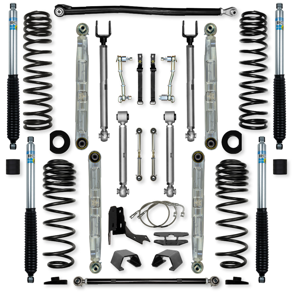 4.5 Inch X-Factor Pro Elite No Limits Mid-Arm Suspension System for Jeep Gladiator JT Gas Models Rock Krawler-1