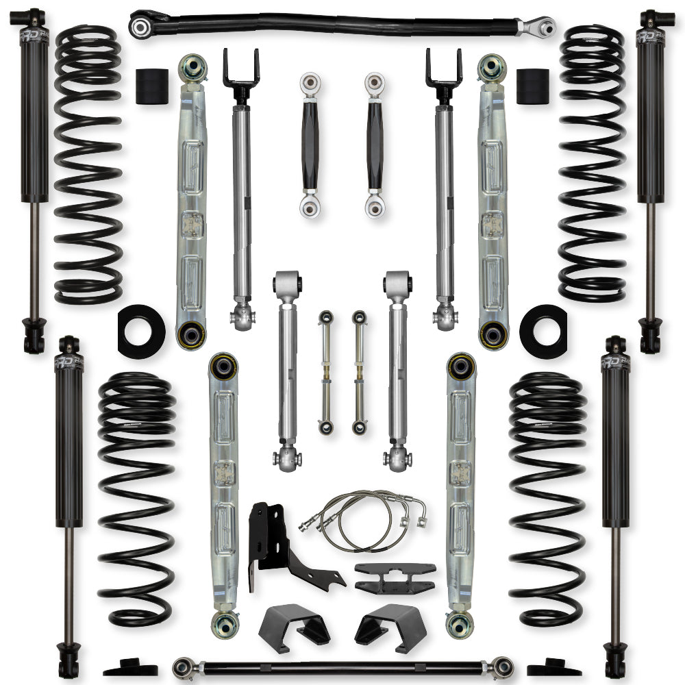 4.5 Inch X-Factor Pro Elite No Limits Mid-Arm Suspension System for Jeep Gladiator JT Diesel Models Rock Krawler