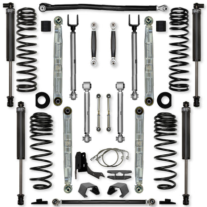 4.5 Inch X-Factor Pro Elite No Limits Mid-Arm Suspension System for Jeep Gladiator JT Diesel Models Rock Krawler