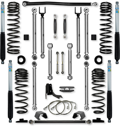 4.5 Inch X-Factor PRO No Limits Mid-Arm Suspension System for Jeep Gladiator JT Diesel Models Rock Krawler-2
