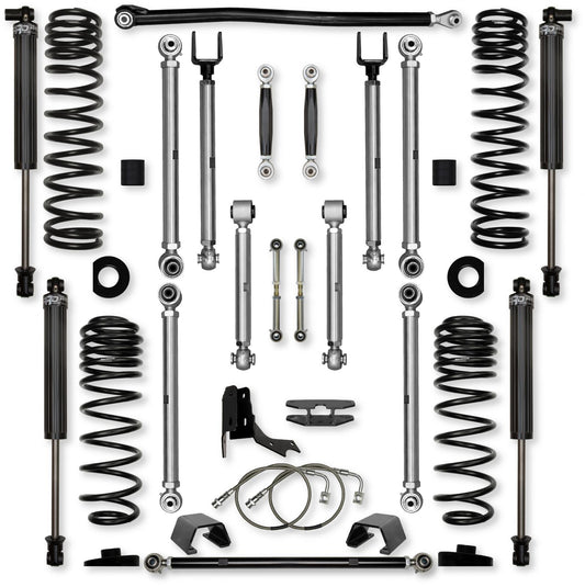 4.5 Inch X-Factor PRO No Limits Mid-Arm Suspension System for Jeep Gladiator JT Diesel Models Rock Krawler