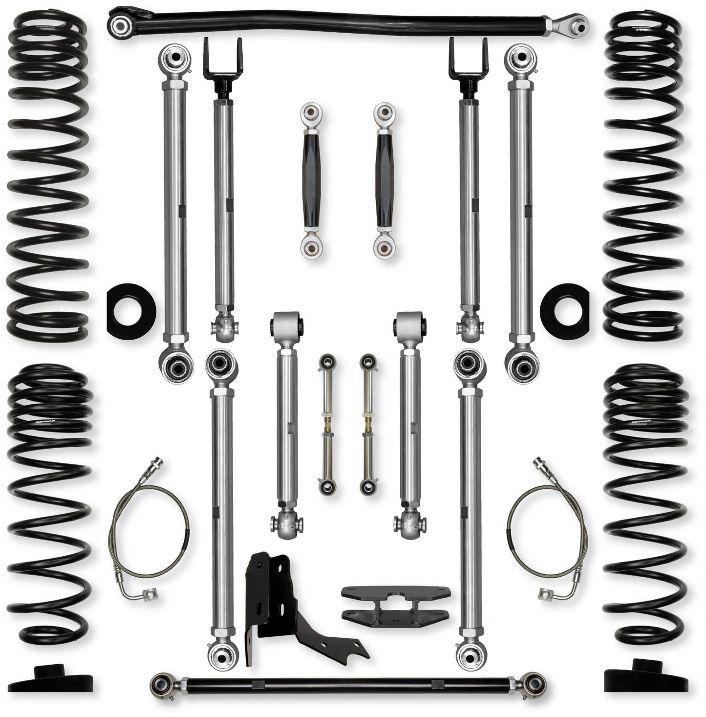 4.5 Inch X-Factor PRO No Limits Mid-Arm Suspension System for Jeep Gladiator JT Gas Models Rock Krawler-1