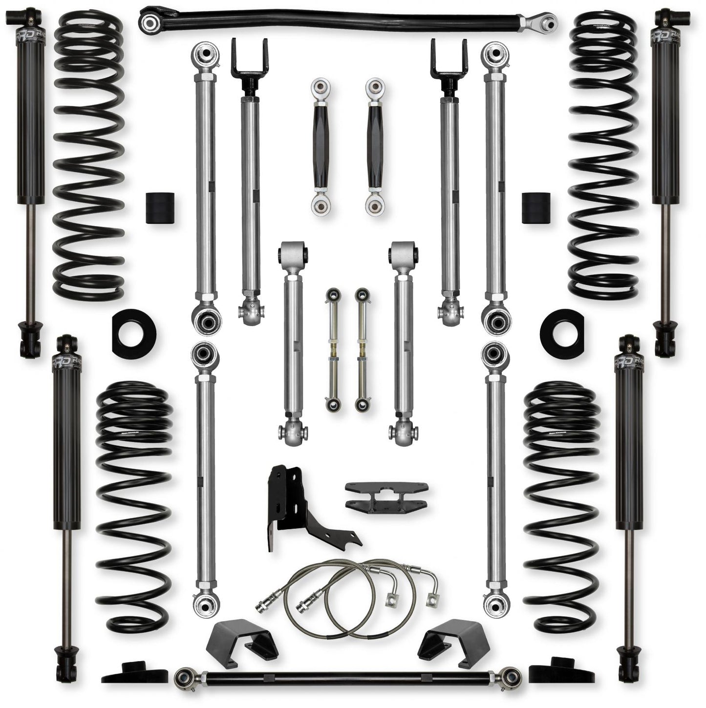 4.5 Inch X-Factor PRO No Limits Mid-Arm Suspension System for Jeep Gladiator JT Gas Models Rock Krawler