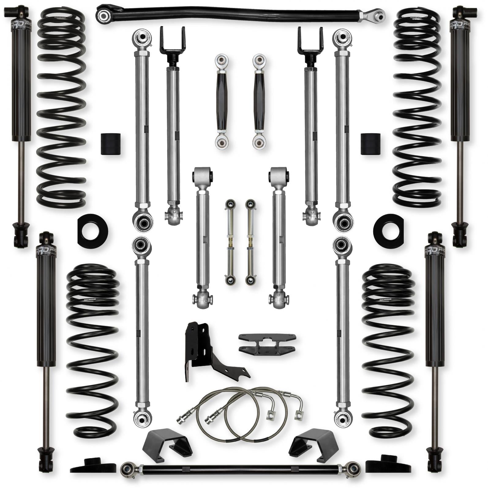 4.5 Inch X-Factor PRO No Limits Mid-Arm Suspension System for Jeep Gladiator JT Gas Models Rock Krawler