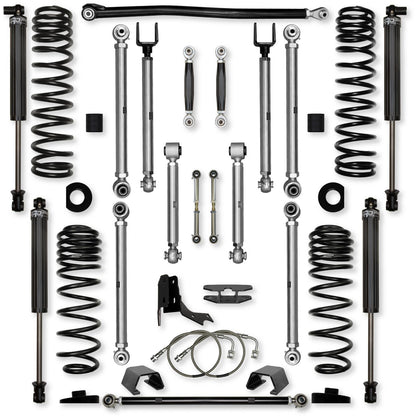 4.5 Inch X-Factor PRO No Limits Mid-Arm Suspension System for Jeep Gladiator JT Gas Models Rock Krawler