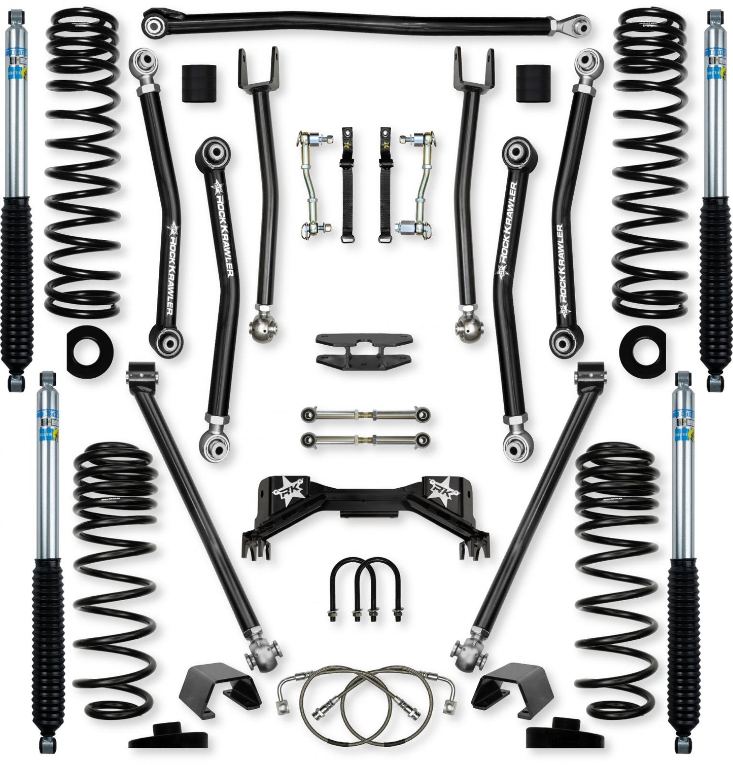 4.5 Inch Pro X Mid-Arm Suspension System for Jeep Gladiator JT Gas Models Rock Krawler-1