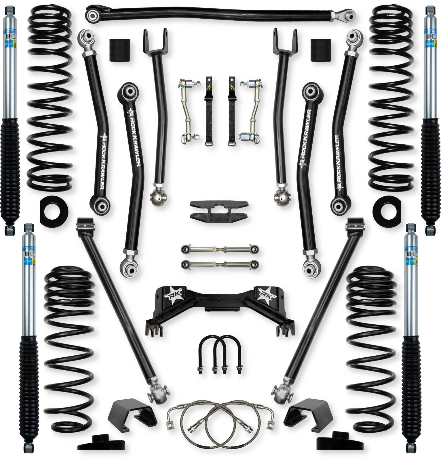 4.5 Inch Pro X Mid-Arm Suspension System for Jeep Gladiator JT Gas Models Rock Krawler-1