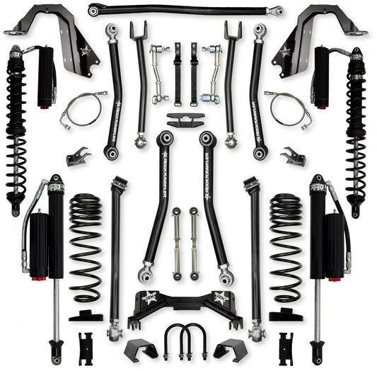 4.5 Inch Pro X Coilover Mid-Arm Suspension System for Jeep Gladiator JT Gas Models Comp System Stage 2 Rock Krawler