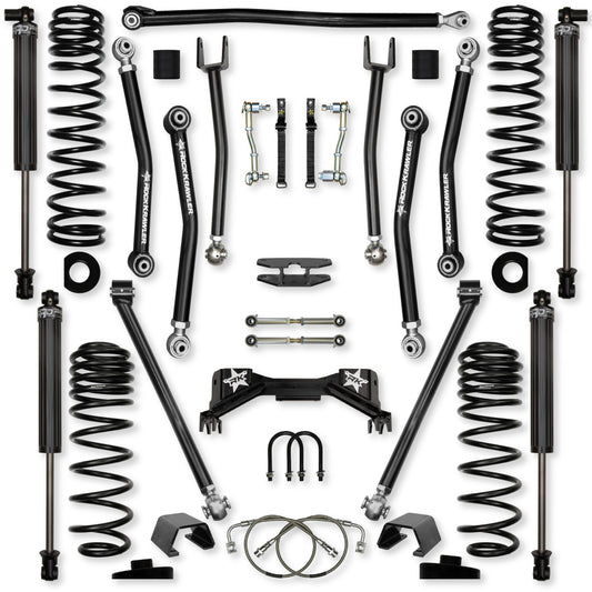 4.5 Inch Pro X Mid-Arm Suspension System for Jeep Gladiator JT Gas Models Rock Krawler