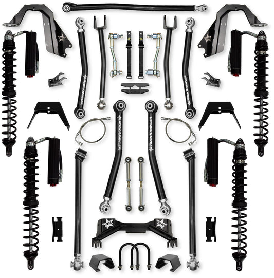 4.5 Inch Pro X Coilover Mid-Arm Suspension System for Jeep Gladiator JT Gas Models Trail Runner System Stage 2 Rock Krawler