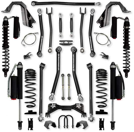 4.5 Inch Pro X Coilover No Limits Mid-Arm System for Jeep Gladiator JT Gas Models Comp System Stage 2 Rock Krawler