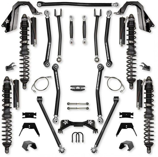 4.5 Inch Pro X Coilover No Limits Mid-Arm System for Jeep Gladiator JT Gas Models Trail Runner System Stage 1 Rock Krawler