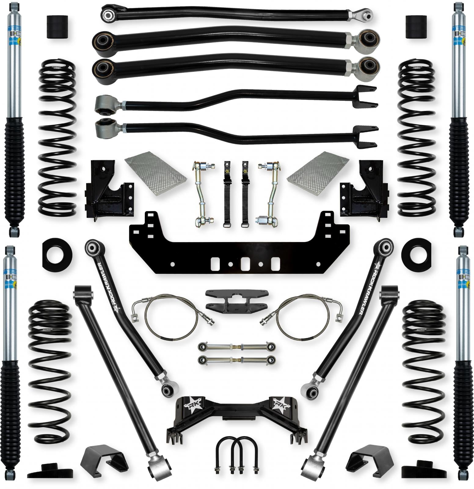 4.5 Inch Silverback Long-Arm Suspension System for Jeep Gladiator JT Gas Models Rock Krawler-1