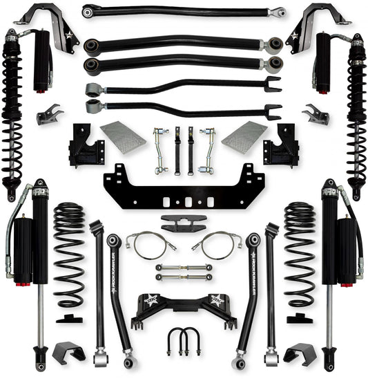 4.5 Inch Silverback Coilover Long-Arm Suspension System for Jeep Gladiator JT Gas Models Comp System Stage 2 Rock Krawler