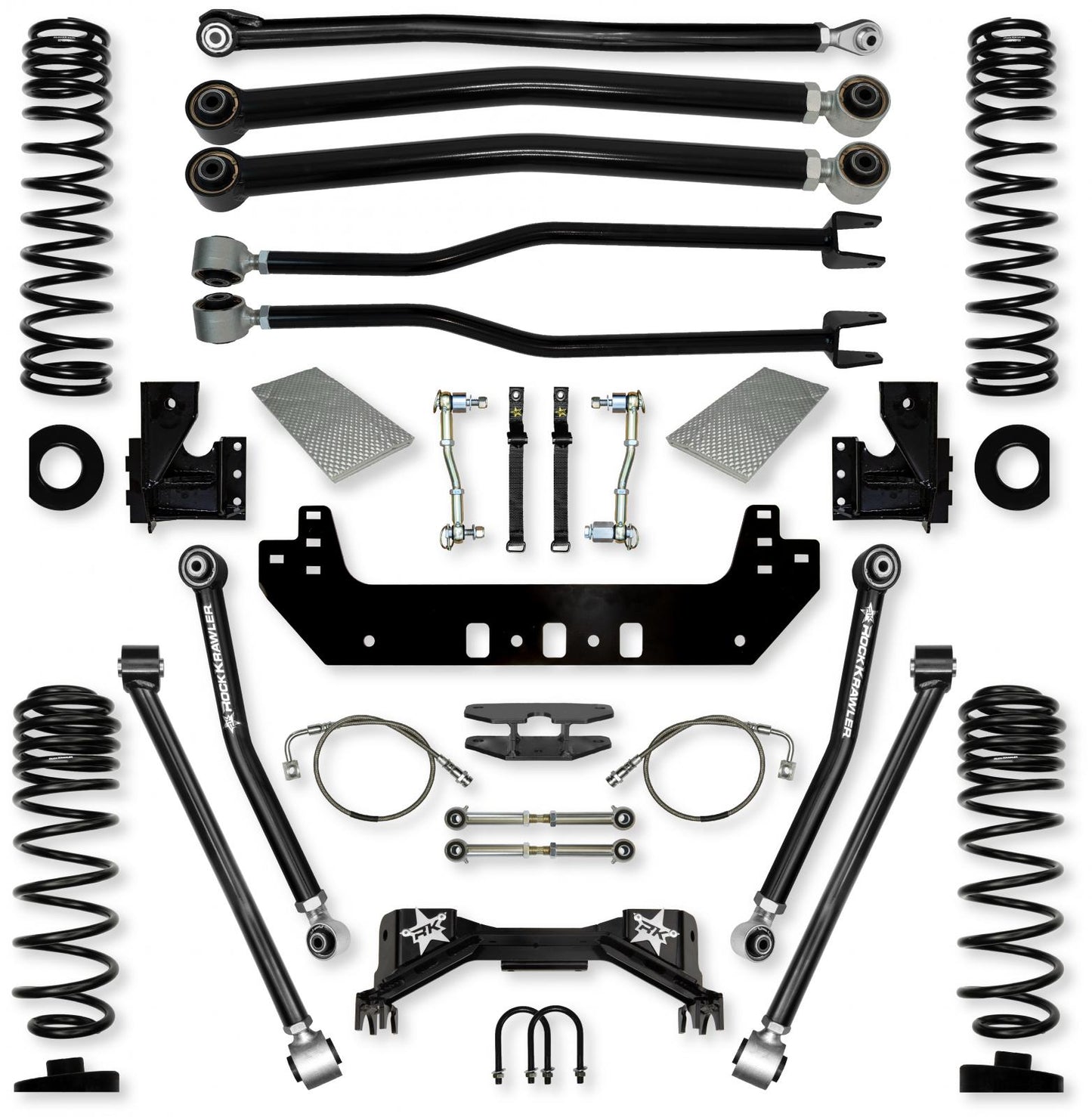4.5 Inch Silverback Long-Arm Suspension System for Jeep Gladiator JT Gas Models Rock Krawler-2