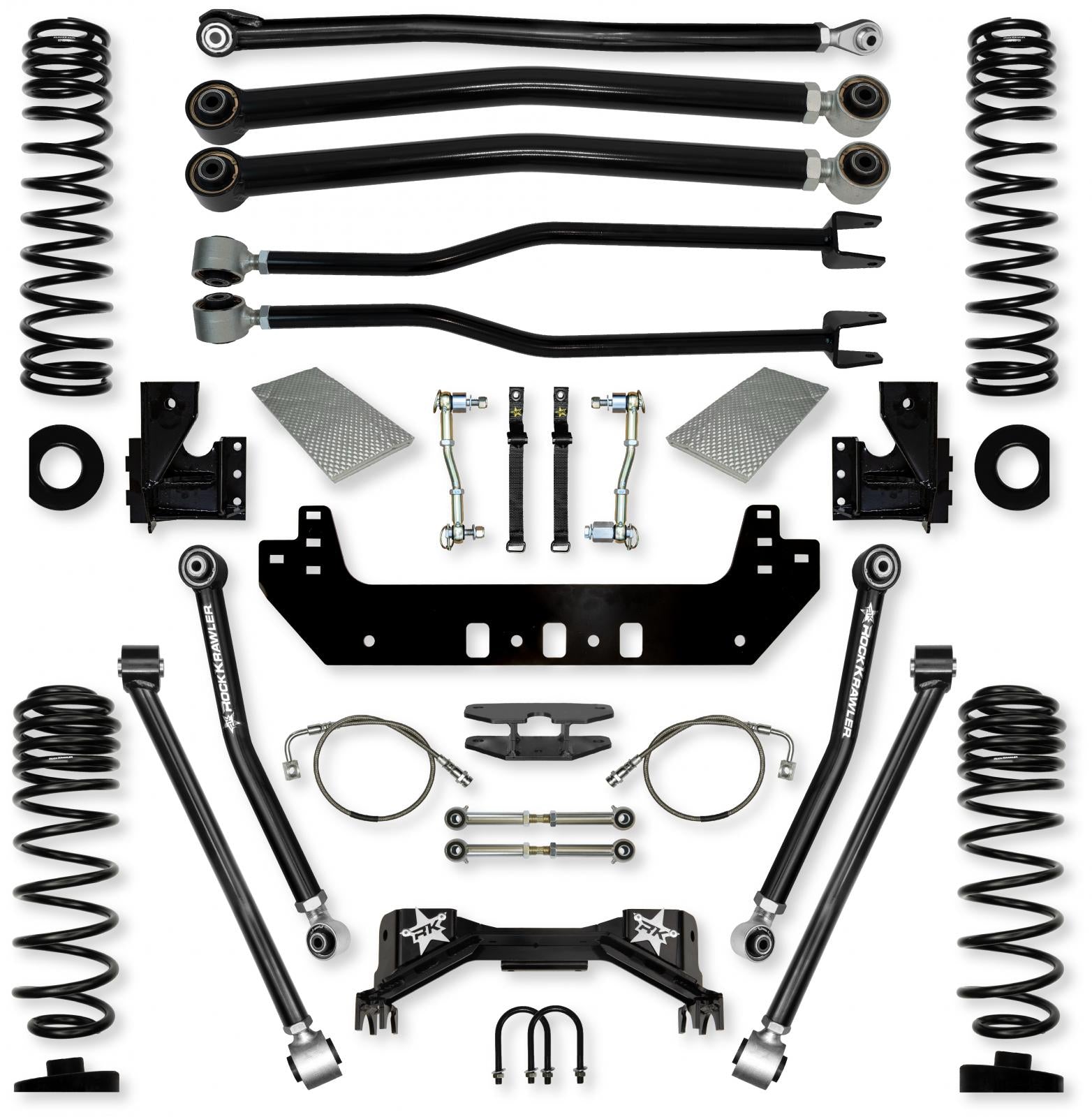 4.5 Inch Silverback Long-Arm Suspension System for Jeep Gladiator JT Gas Models Rock Krawler-2