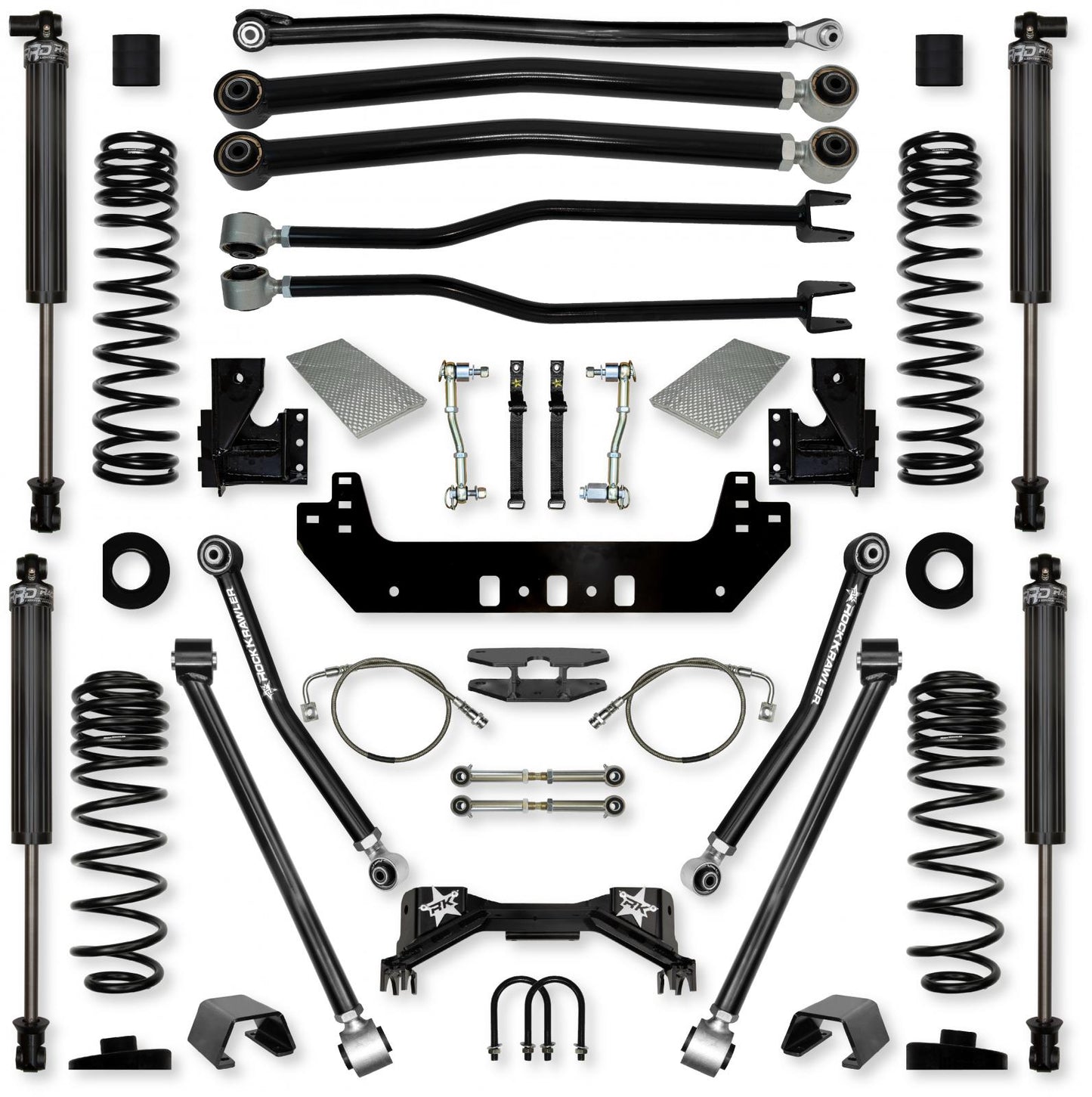 4.5 Inch Silverback Long-Arm Suspension System for Jeep Gladiator JT Gas Models Rock Krawler