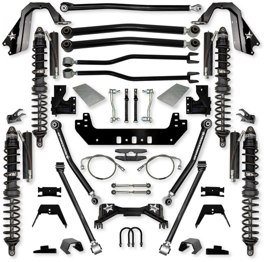 4.5 Inch Silverback Coilover Long-Arm Suspension System for Jeep Gladiator JT Gas Models Trail Runner System Stage 1 Rock Krawler