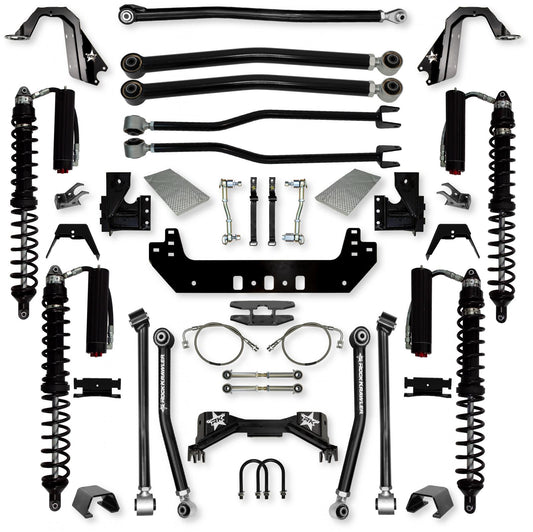 4.5 Inch Silverback Coilover Long-Arm Suspension System for Jeep Gladiator JT Gas Models Trail Runner System Stage 2 Rock Krawler