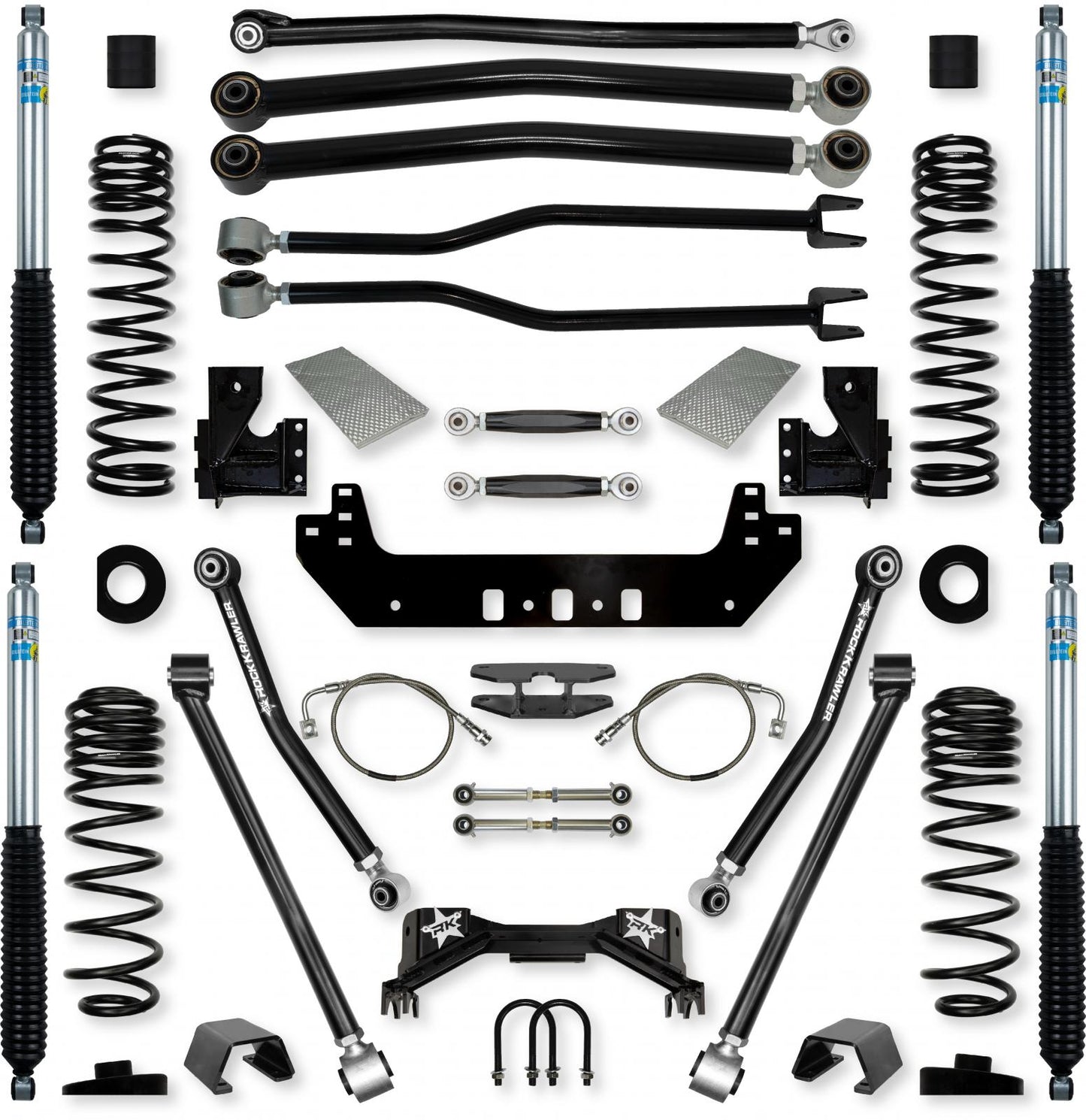 4.5 Inch Silverback No Limits Long-Arm Suspension System for Jeep Gladiator Gas Models Rock Krawler-1