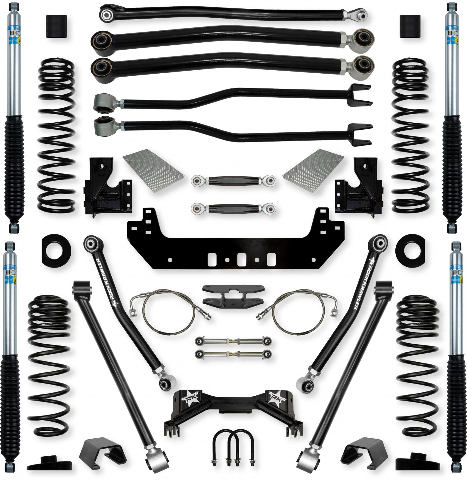 4.5 Inch Silverback No Limits Long-Arm Suspension System for Jeep Gladiator Gas Models Rock Krawler-1