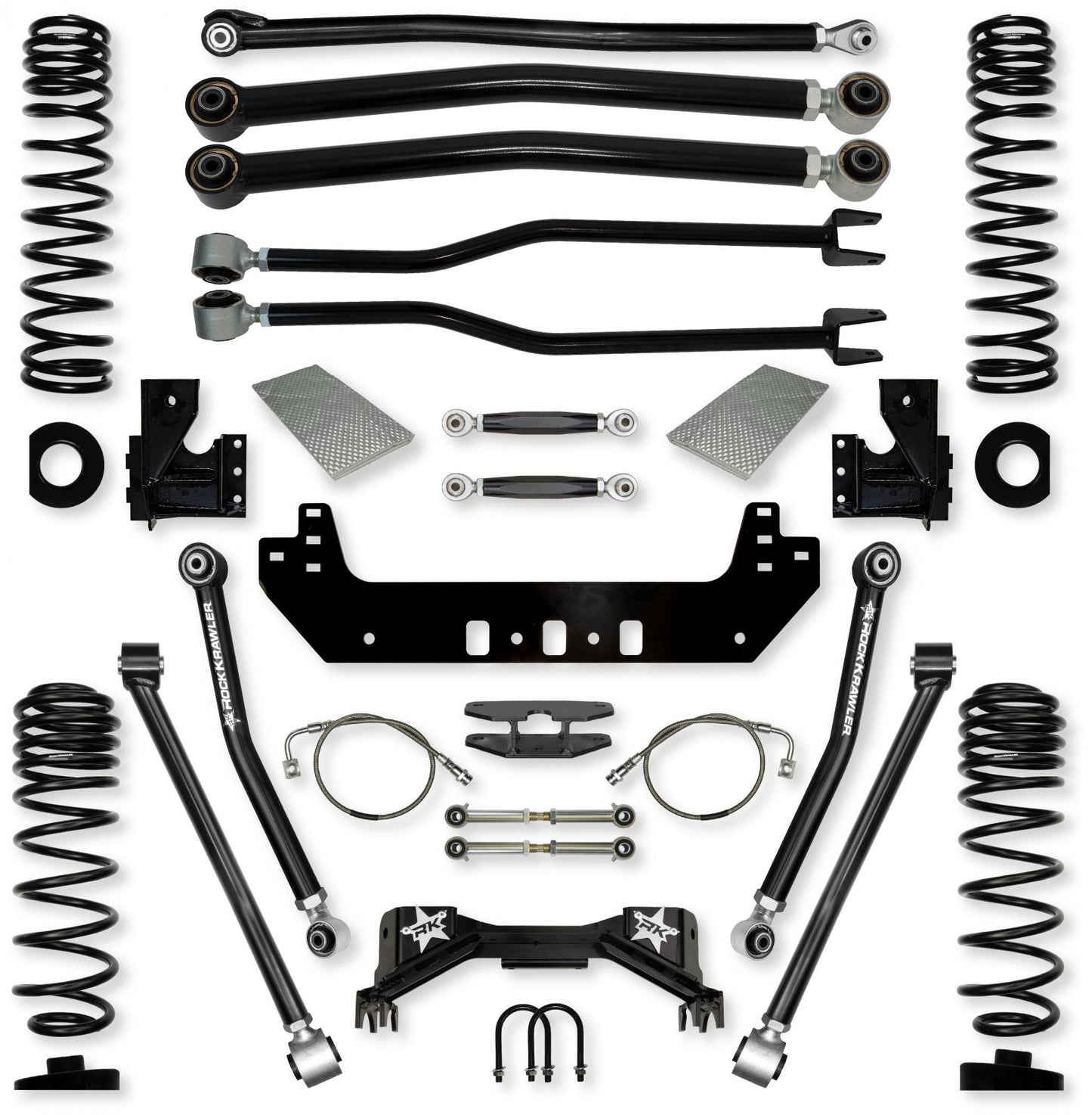 4.5 Inch Silverback No Limits Long-Arm Suspension System for Jeep Gladiator Gas Models Rock Krawler-2