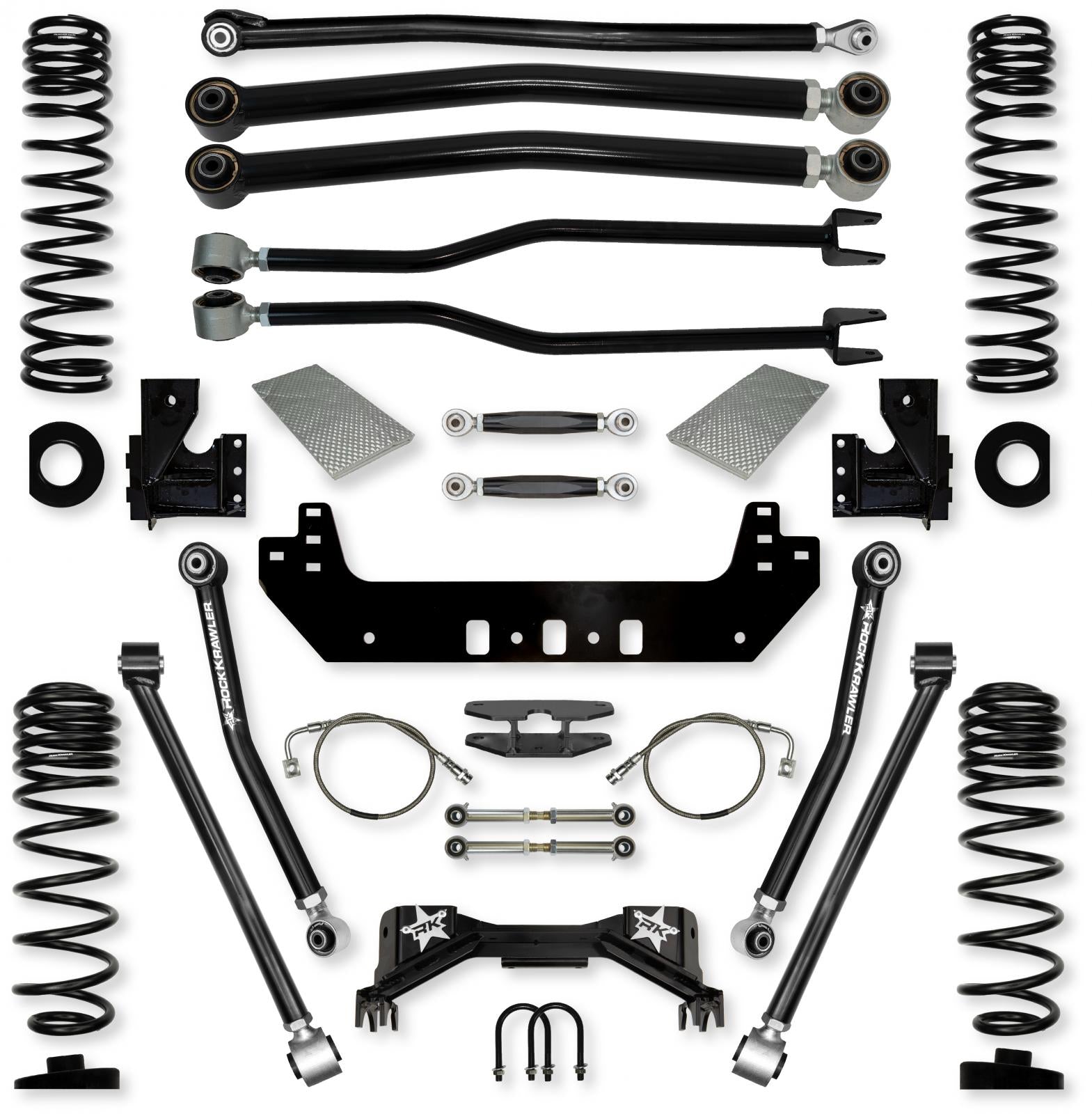 4.5 Inch Silverback No Limits Long-Arm Suspension System for Jeep Gladiator Gas Models Rock Krawler-2