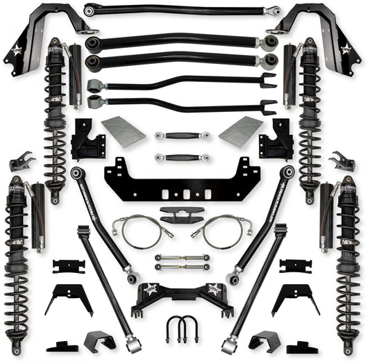 4.5 Inch Silverback Coilover No Limits Long-Arm Suspension System for Jeep Gladiator Gas Models Trail Runner System Stage 1 Rock Krawler