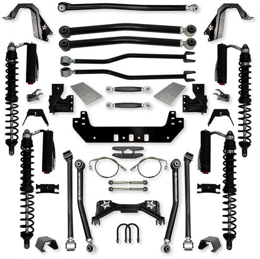4.5 Inch Silverback Coilover No Limits Long-Arm Suspension System for Jeep Gladiator Gas Models Trail Runner System Stage 2 Rock Krawler
