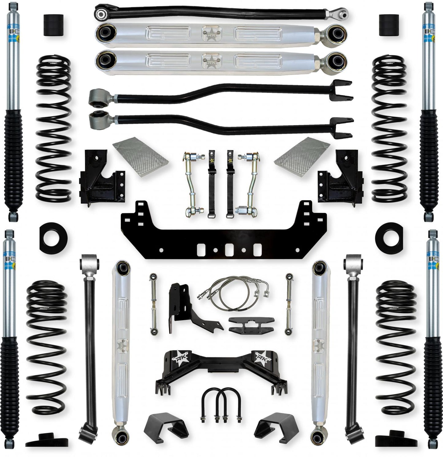 4.5 Inch Silverback Pro Elite Long-Arm Suspension System for Jeep Gladiator Gas Models Rock Krawler-1