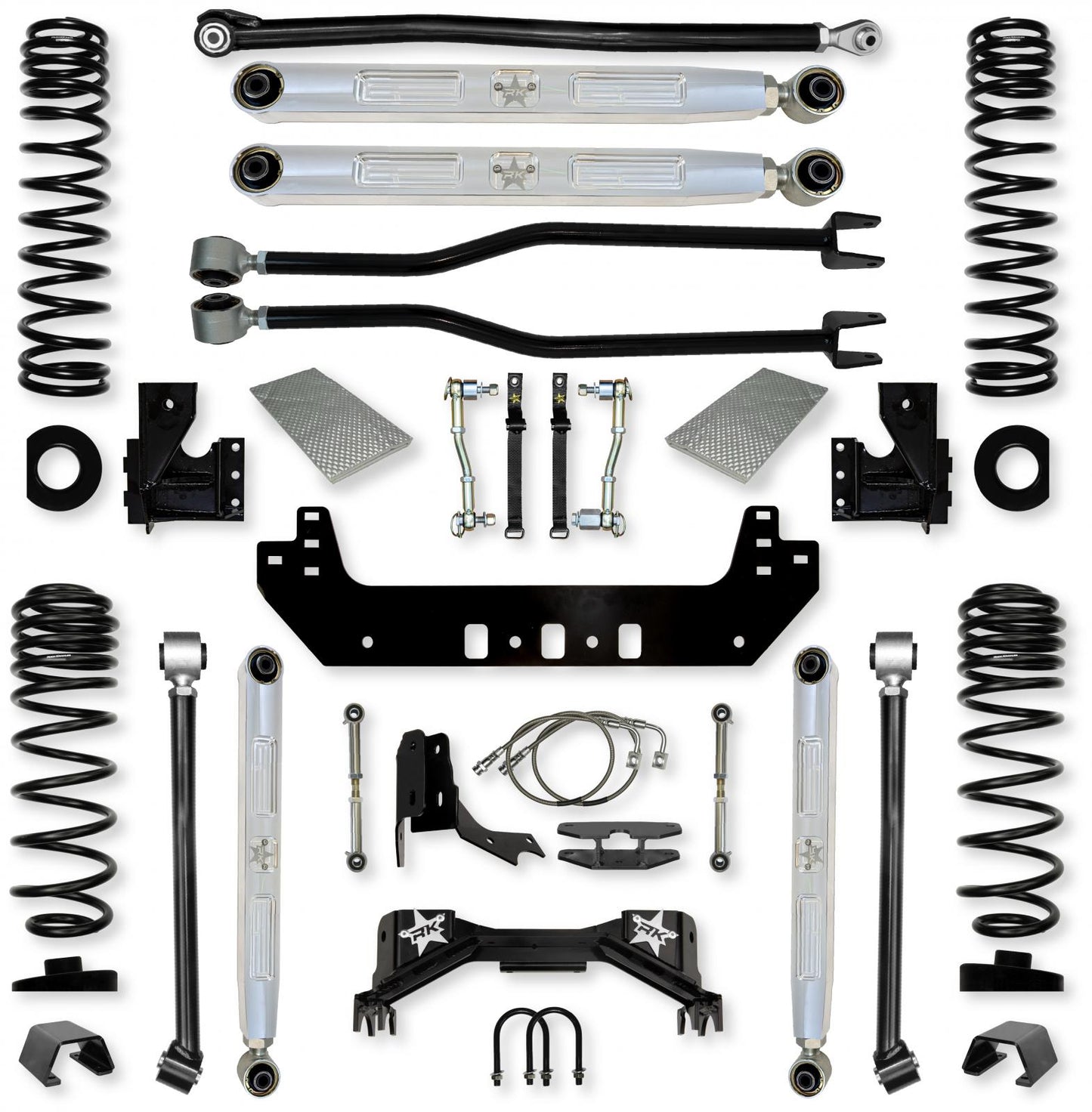 4.5 Inch Silverback Pro Elite Long-Arm Suspension System for Jeep Gladiator Gas Models Rock Krawler-2