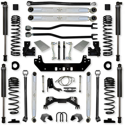 4.5 Inch Silverback Pro Elite Long-Arm Suspension System for Jeep Gladiator Gas Models Rock Krawler