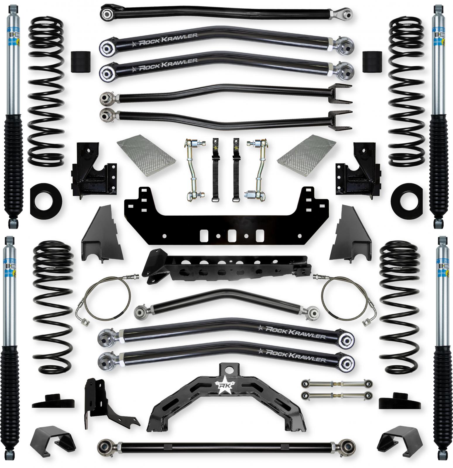 4.5 Inch X-Factor X2 Long-Arm Suspension System for Jeep Gladiator JT Gas Models Rock Krawler-1