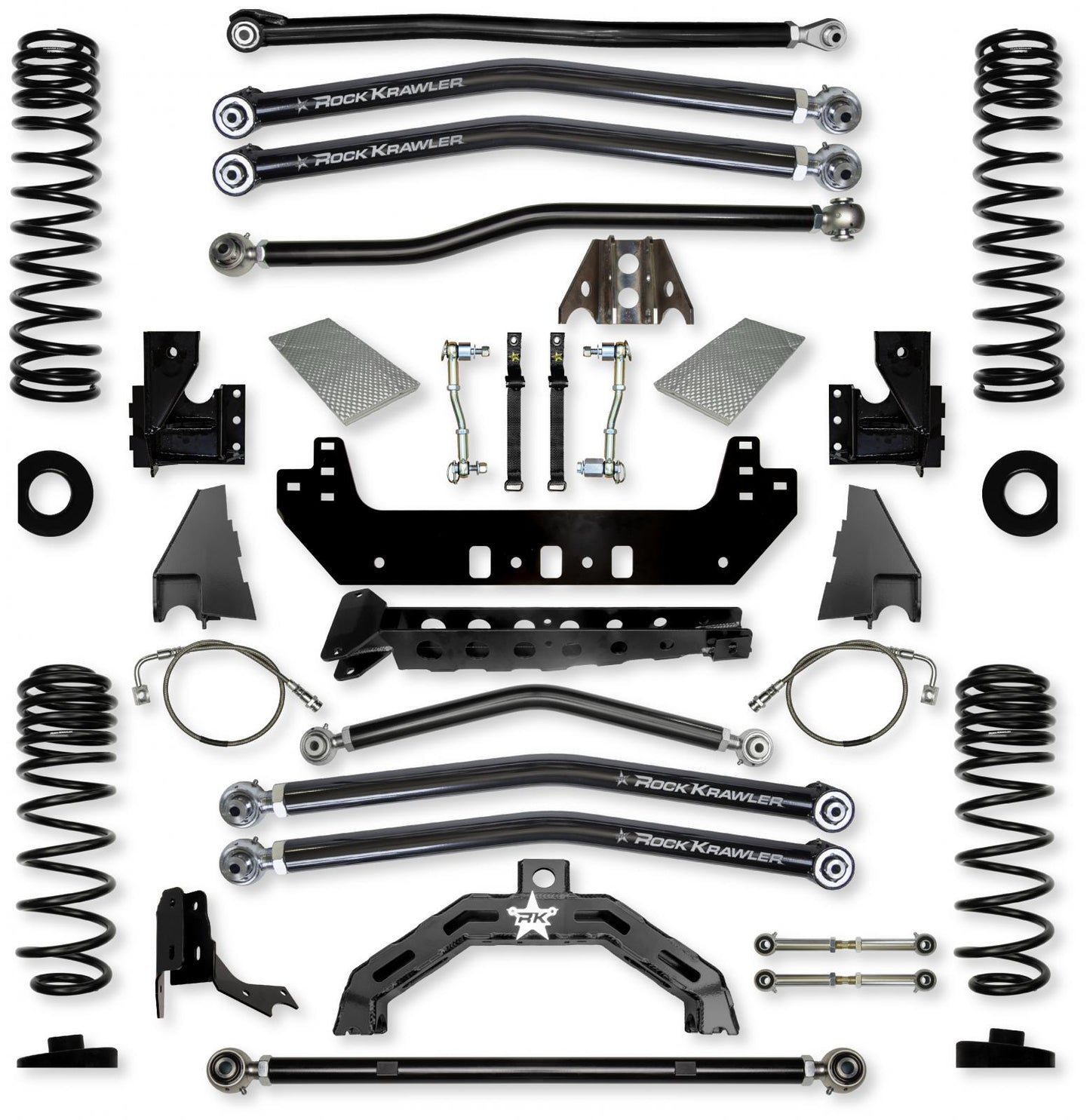 4.5 Inch X-Factor X2 Long-Arm Suspension System for Jeep Gladiator JT Diesel Models Rock Krawler-2