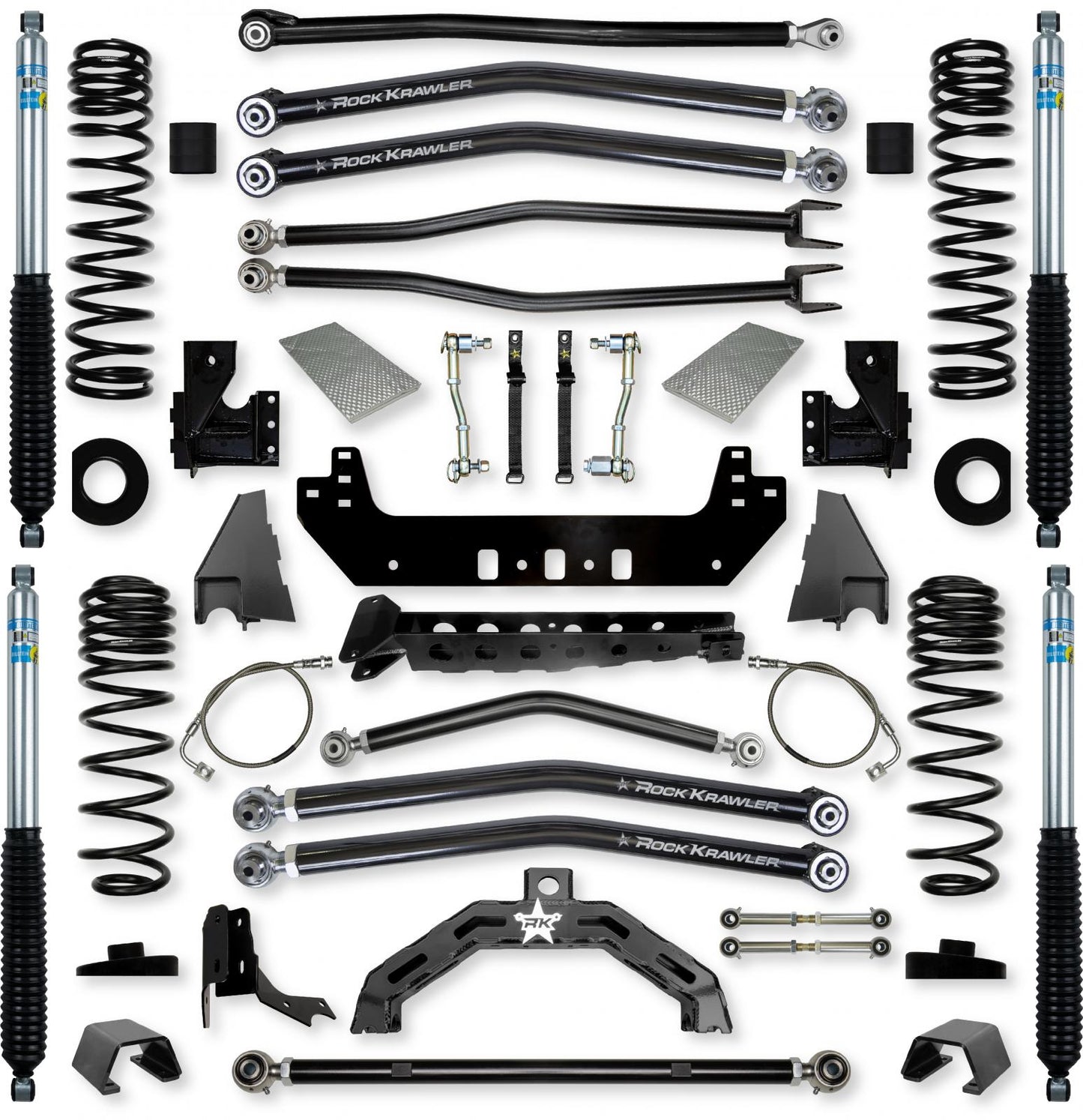 4.5 Inch X-Factor X2 Long-Arm Suspension System for Jeep Gladiator JT Diesel Models Rock Krawler-1