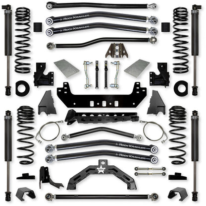 4.5 Inch X-Factor X2 Long-Arm Suspension System for Jeep Gladiator JT Diesel Models Rock Krawler