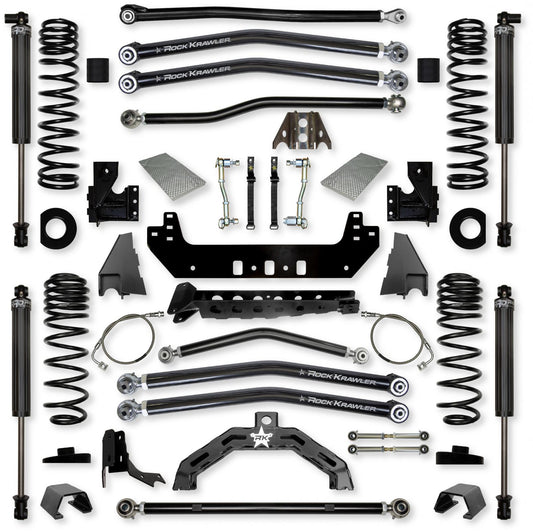 4.5 Inch X-Factor X2 Long-Arm Suspension System for Jeep Gladiator JT Diesel Models Rock Krawler