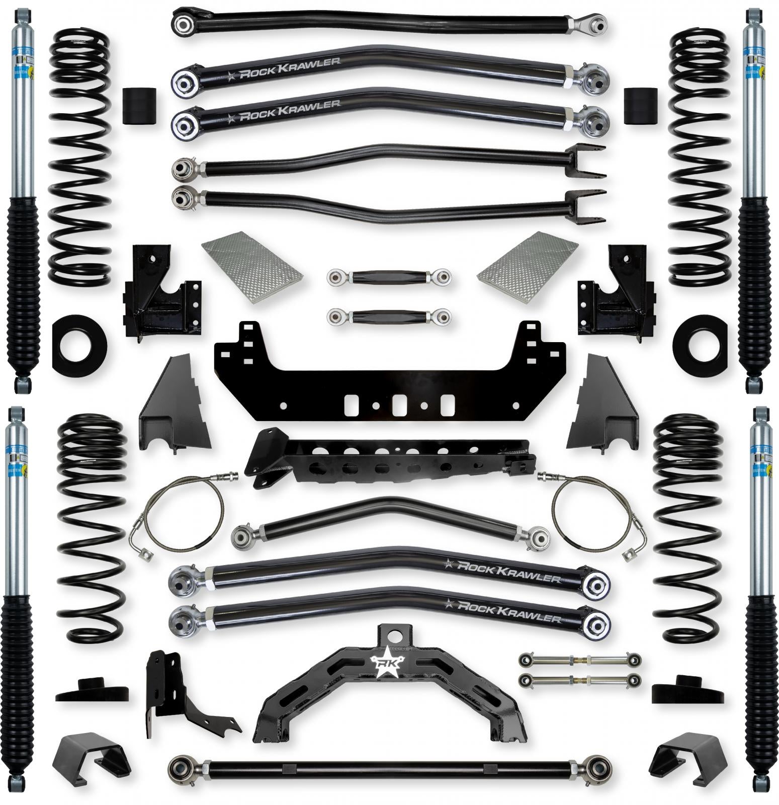 4.5 Inch X-Factor X2 No Limits Long-Arm Suspension System for Jeep Gladiator JT Diesel Models Rock Krawler-2