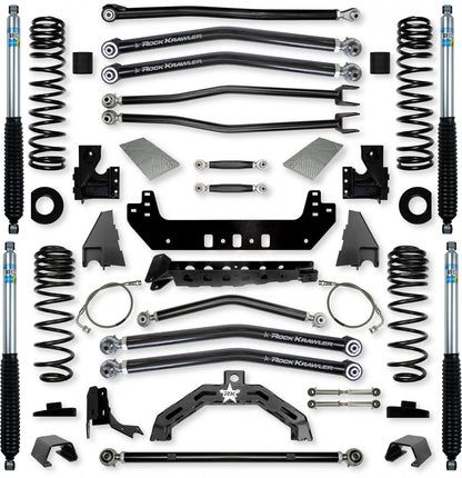 4.5 Inch X-Factor X2 No Limits Long-Arm Suspension System for Jeep Gladiator JT Diesel Models Rock Krawler-2