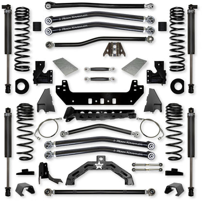 4.5 Inch X-Factor X2 No Limits Long-Arm Suspension System for Jeep Gladiator JT Diesel Models Rock Krawler