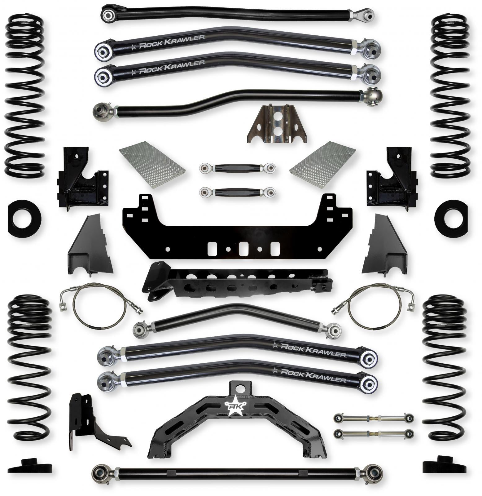 4.5 Inch X-Factor X2 No Limits Long-Arm Suspension System for Jeep Gladiator JT Gas Models Rock Krawler-1