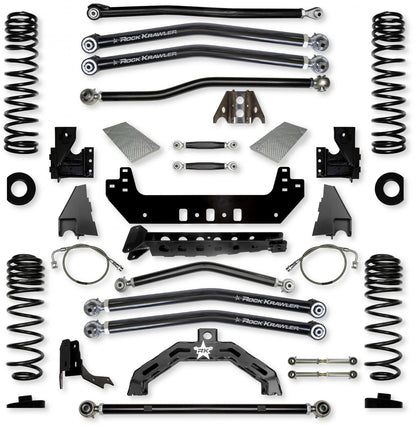 4.5 Inch X-Factor X2 No Limits Long-Arm Suspension System for Jeep Gladiator JT Gas Models Rock Krawler-1