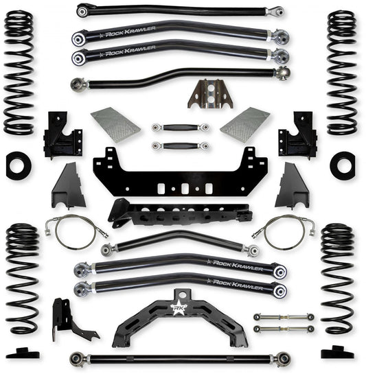 4.5 Inch X-Factor X2 No Limits Long-Arm Suspension System for Jeep Gladiator JT Gas Models Rock Krawler-1
