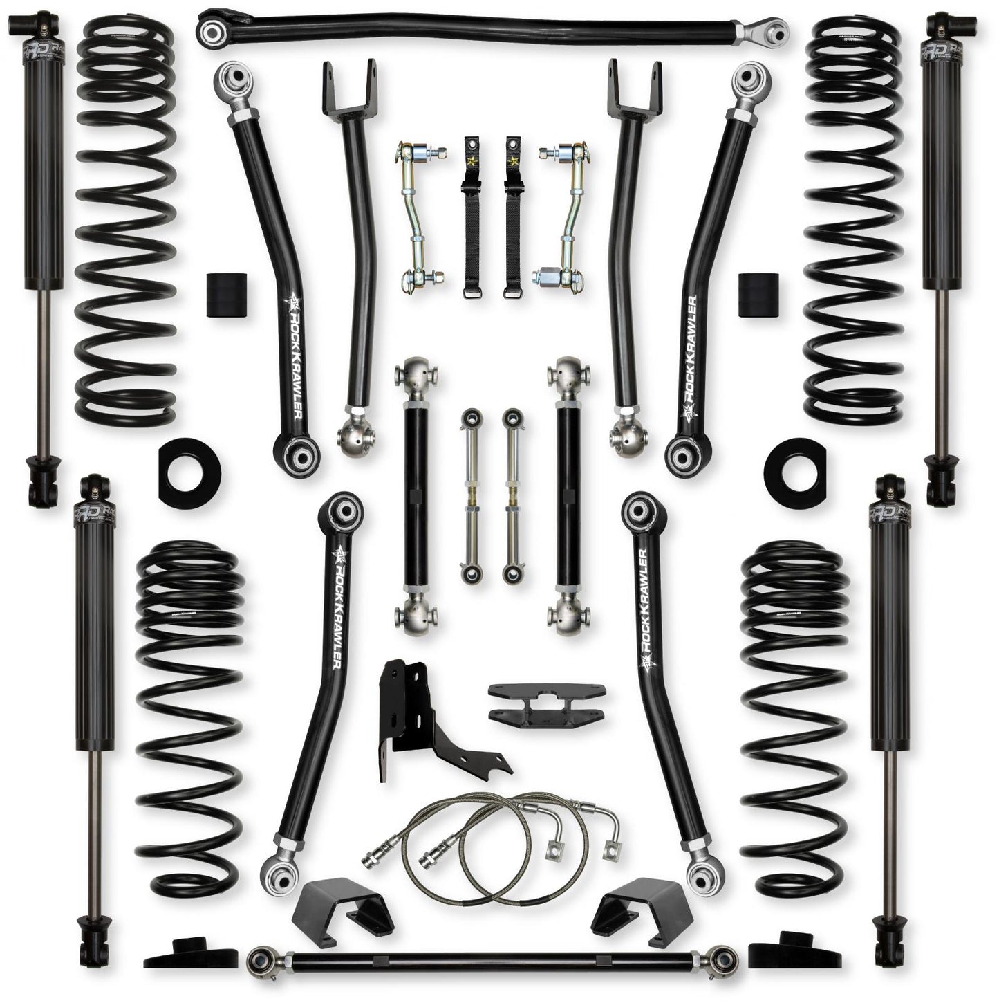 4.5 Inch X-Factor Mid-Arm Suspension System for Jeep Gladiator JT Diesel Models Rock Krawler
