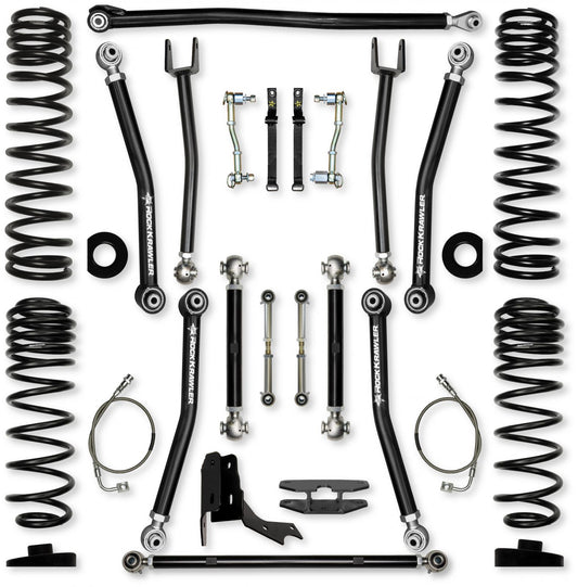 4.5 Inch X-Factor Mid-Arm System for Jeep Gladiator JT Gas Models With No Shocks Rock Krawler