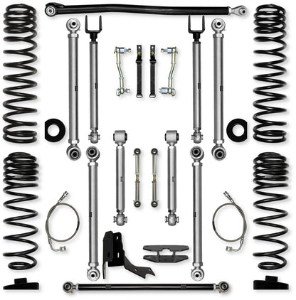 4.5 Inch X-Factor PRO Mid-Arm Suspension System for Jeep Gladiator JT Diesel Models Rock Krawler-2