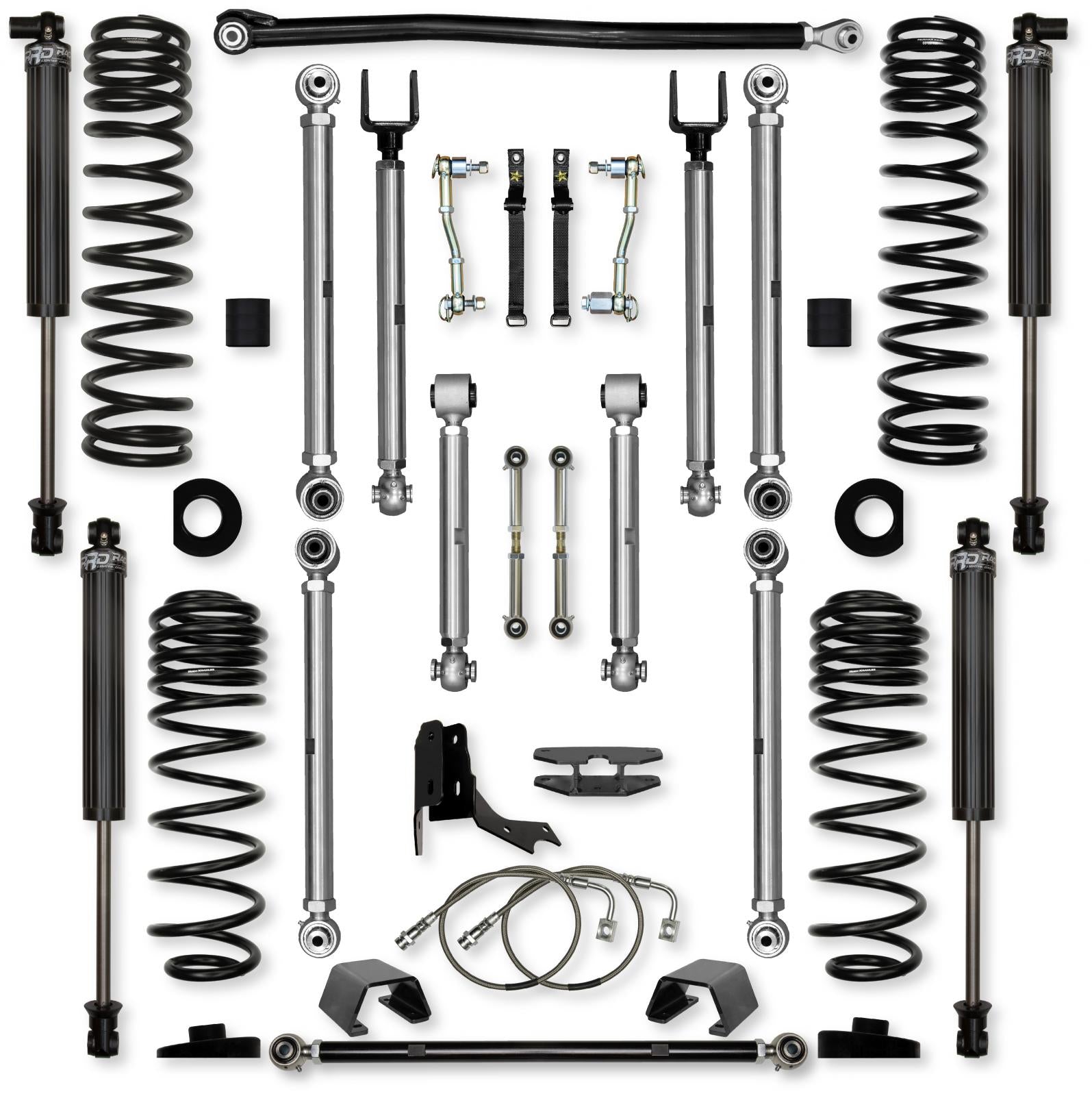 4.5 Inch X-Factor PRO Mid-Arm Suspension System for Jeep Gladiator JT Gas Models Rock Krawler