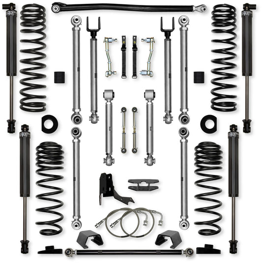 4.5 Inch X-Factor PRO Mid-Arm Suspension System for Jeep Gladiator JT Gas Models Rock Krawler