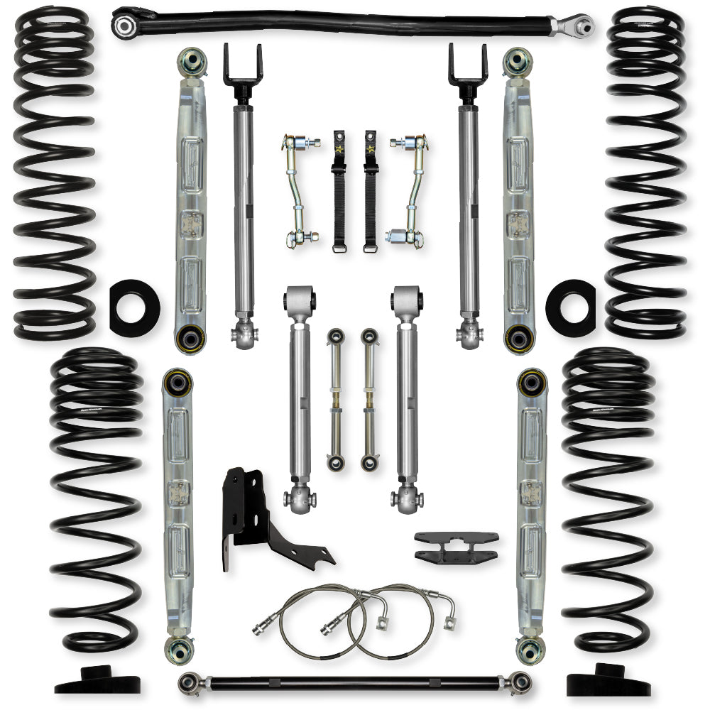 4.5 Inch X-Factor Pro Elite Mid-Arm Suspension System for Jeep Gladiator JT Gas Models Rock Krawler-2